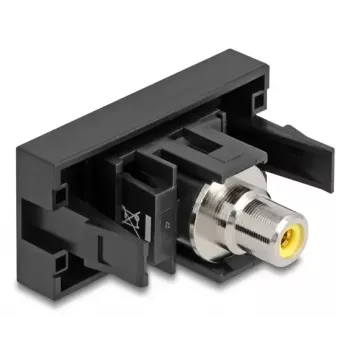 DeLOCK Easy 45 rozete RCA melna/dzeltena sievišķā-sievišķā