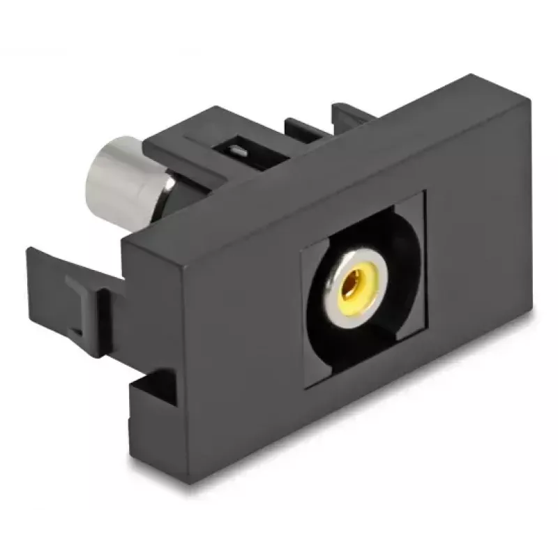 DeLOCK Easy 45 rozete RCA melna/dzeltena sievišķā-sievišķā