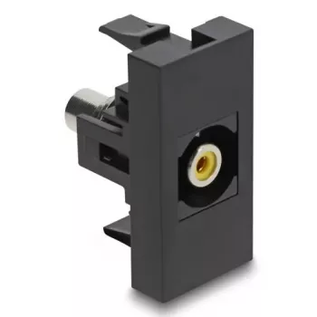 DeLOCK Easy 45 rozete RCA melna/dzeltena sievišķā-sievišķā