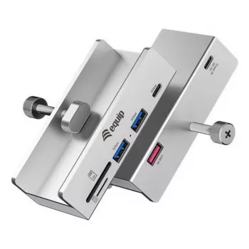 Equip 128968 USB centrmezgls 3.2 Gen 1 Type-A 5000 Mbit/s alumīnijs
