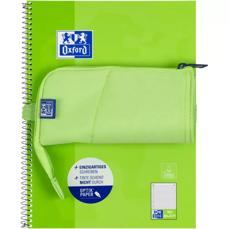 Mīksts penālis Oxford 400183591 Zaļš 220x70x90 mm