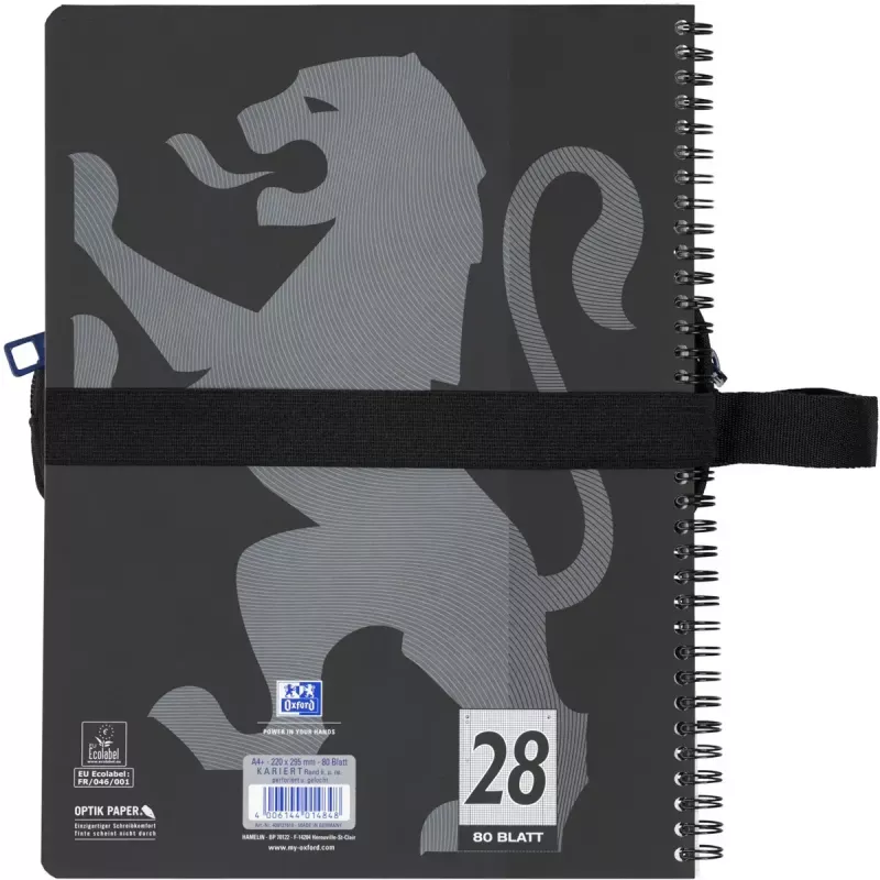 Mīksts penālis Oxford 400183523 Melns 220x70x90 mm
