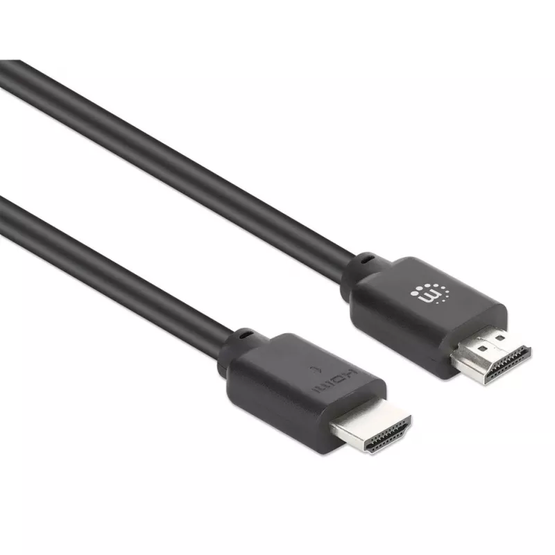 Manhattan HDMI kabelis 15m, 4K@60Hz ar Ethernet, vīriešu-vīriešu, melns