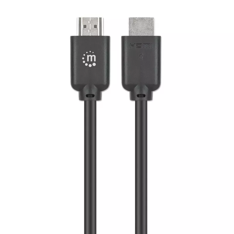 Manhattan HDMI kabelis 15m, 4K@60Hz ar Ethernet, vīriešu-vīriešu, melns