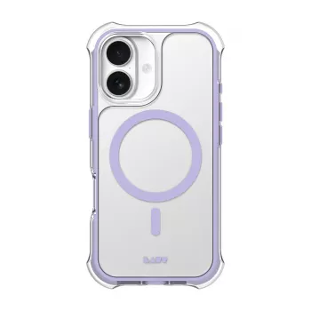 LAUT AERO PROTECT Macīgs iPhone 17 16 cm Purple Caurspīdīgs