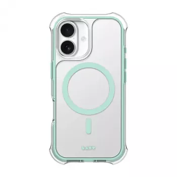 LAUT AERO PROTECT maciņš iPhone 17 piparmētru caurspīdīgs
