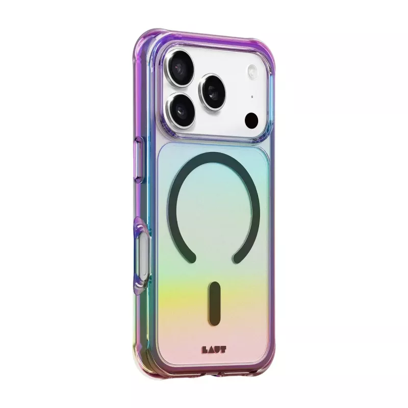 LAUT Aero Holo telefona vāciņš iPhone 17 Pro, ar MagSafe atbalstu, polikarbonāts/TPU, Holo Midnight