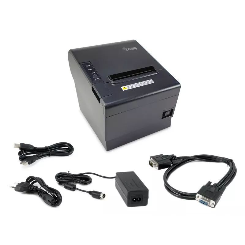 Termo POS čeku printeris EQUIP 58/80mm ar automātisko griezēju, USB/Ethernet/Serial, kases atvilktne, 203x203 DPI
