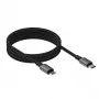VISION Lightning–USB-C magnētiskais kabelis TC 1MLTGMAG/BL — 1 m, 27 W, 5 A, melns