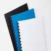 GBC Binding Cover A5 Leather Grain 250gsm, A5, kartons, balts, 100 gab.