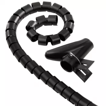 Hama kabeļu saišķošanas caurule Easy Cover, 1.5 m, 30 mm, melna
