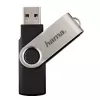 Hama 8GB Rotate USB zibatmiņa USB Type-A 2.0 Melna, Sudraba