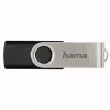 Hama 8GB Rotate USB zibatmiņa USB Type-A 2.0 Melna, Sudraba