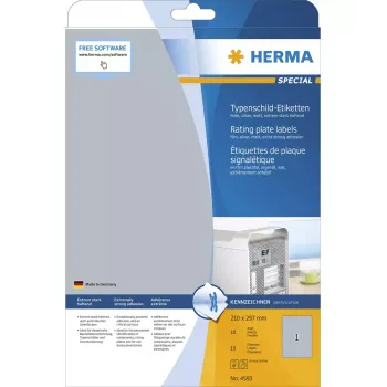 Pašlīmējošā etiķete Taisnstūra HERMA 4593