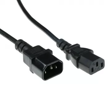 Strāvas vads C13 - C14 melns 5 m ACT Powercord AK5032