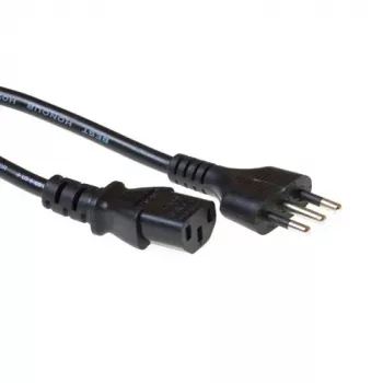 Strāvas vads ACT Powercord Itālijas spraudnis - C13 melns 2,5 m