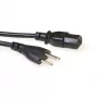Strāvas vads ACT Powercord Šveices spraudnis - C13 melns 2.5 m