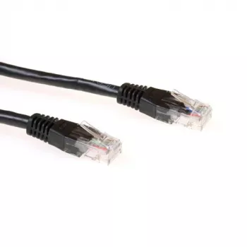 ACT Black 2 m U/UTP CAT6A savienojuma kabelis ar RJ45 savienotājiem