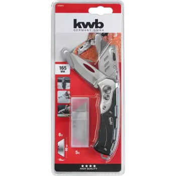 Daudzfunkciju nazis KWB 016910 Bloķējams asmens Melns Drop point