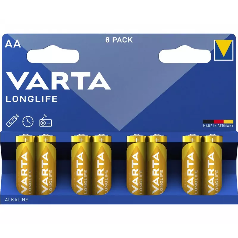 Vienreizējās lietošanas baterija Varta Longlife AA