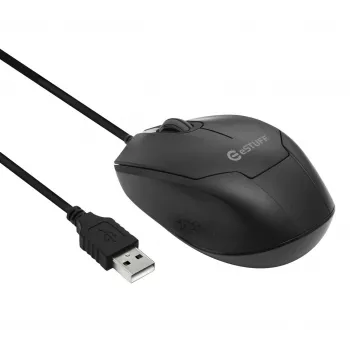 eSTUFF GLB213002 optiskā pele, ambidextrous, USB-A, 1200 DPI