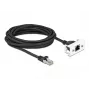 DeLOCK tīkla pagarinātājkabelis 5m Cat.6A S/FTP RJ45 Melns