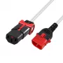ACT Powercord C13 IEC Lock+ - C14 IEC Lock Dual Locking balts 3 m, PC3611