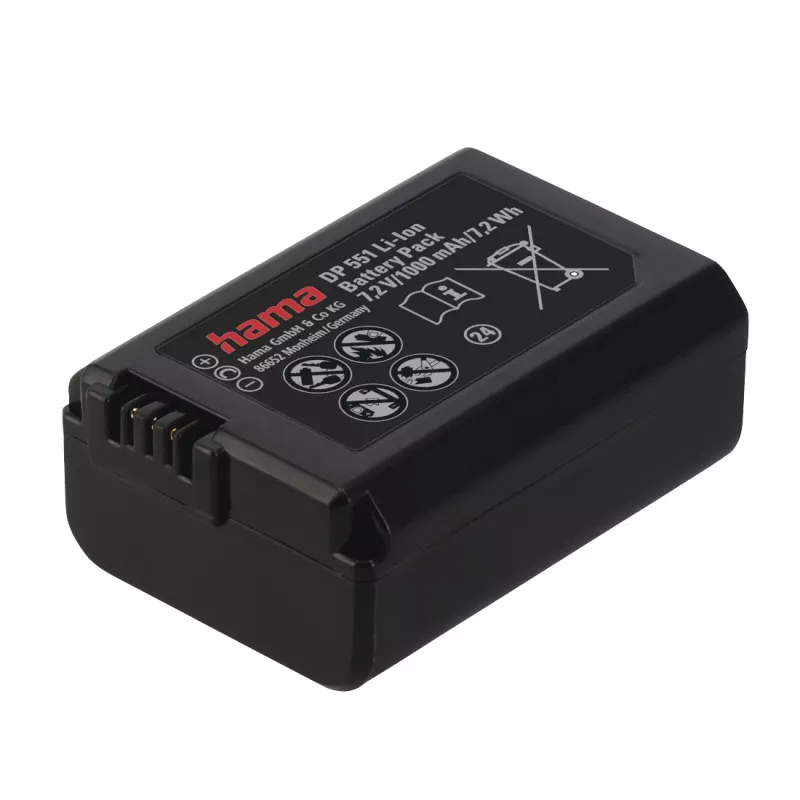 Akumulators Hama DP 551 Litija-Jonu 1000 mAh Kamerai