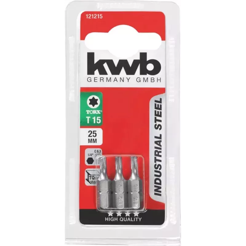 KWB 121230 3 gab. Torx T30 skrūvgrieža uzgaļi 25 mm