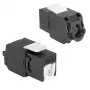 ACT Keystone Jack RJ45 CAT6 Neekranēts bezinstrumenta ar aizsargvāciņu, melns