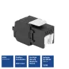ACT Keystone Jack RJ45 CAT6 Neekranēts bezinstrumenta ar aizsargvāciņu, melns