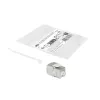 ACT Keystone Jack RJ45 CAT6 Ekranēts Bezinstrumentu ar Aizvaru Sudrabbalts