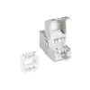 ACT Keystone Jack RJ45 CAT6 Ekranēts Bezinstrumentu ar Aizvaru Sudrabbalts