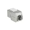 ACT Keystone Jack RJ45 CAT6A ekranēts bezinstrumentu ar putekļu vāciņu