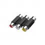 Hama 00205174 dzimumu mainītājs 3 x RCA