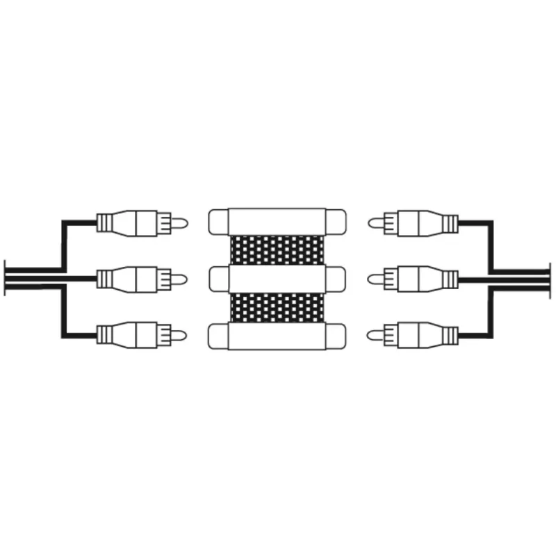 Hama 00205174 dzimumu mainītājs 3 x RCA