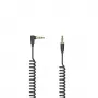 Audio kabelis Hama Flexi-Slim 0,75 m 3,5 mm Melns Vīrietis-Vīrietis Apzeltīts