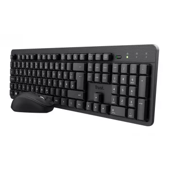 Trust TKM-360 bezvadu tastatūra un pele komplektā, RF, QWERTZ, melna