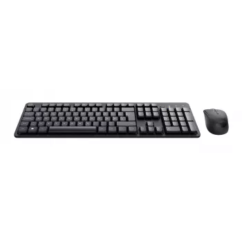 Trust TKM-360 bezvadu tastatūra un pele komplektā, RF, QWERTZ, melna
