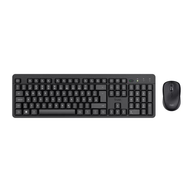 Trust TKM-360 bezvadu tastatūra un pele komplektā, RF, QWERTZ, melna