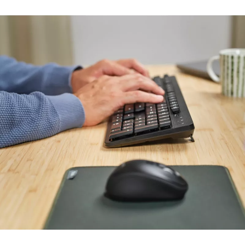 Trust TKM-360 bezvadu tastatūra un pele komplektā, RF, QWERTZ, melna
