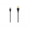Hama 00074262 USB 2.0 kabelis 0,75 m USB A — Mini-USB B Melns