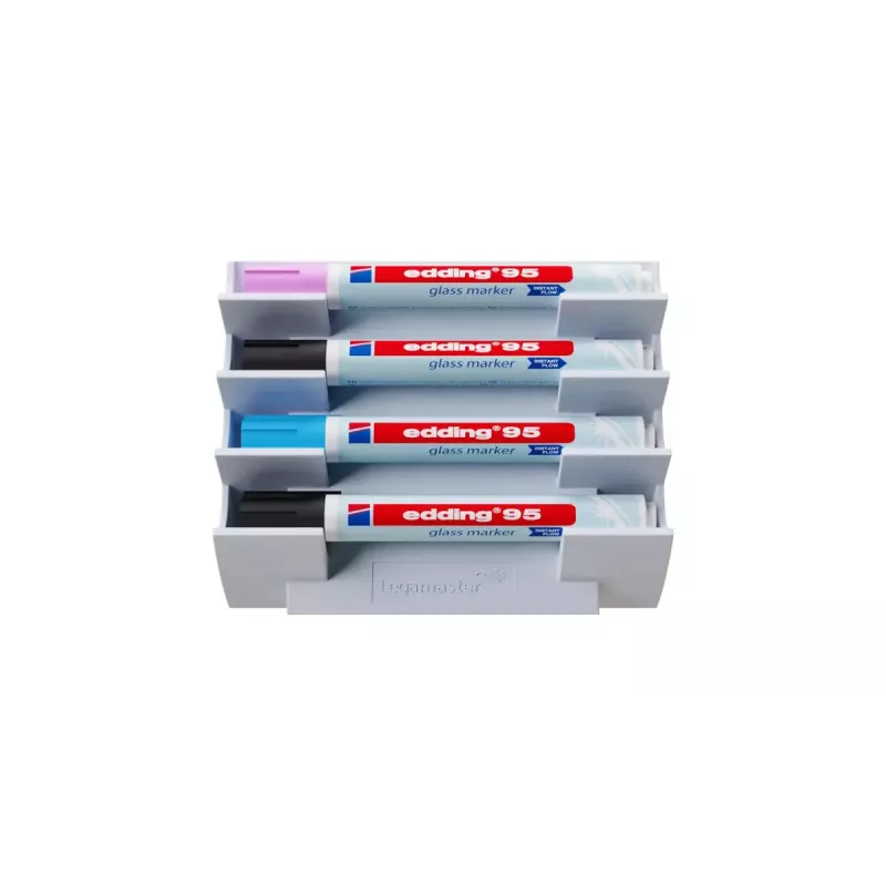 Legamaster 7-122118 magnētiskais marķieru turētājs, plastmasa, silts pelēks, 156 g