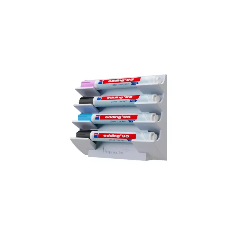 Legamaster 7-122118 magnētiskais marķieru turētājs, plastmasa, silts pelēks, 156 g