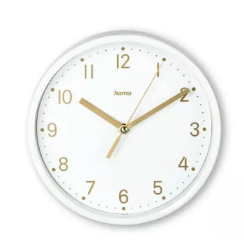 Hama 00185869 sienas/galda pulkstenis Analogais apaļš Balts