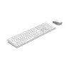 Hama WKM-550 bezvadu tastatūras un peles komplekts RF + Bluetooth, QWERTZ, pelēks/balts