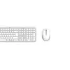 Hama WKM-550 bezvadu tastatūras un peles komplekts RF + Bluetooth, QWERTZ, pelēks/balts