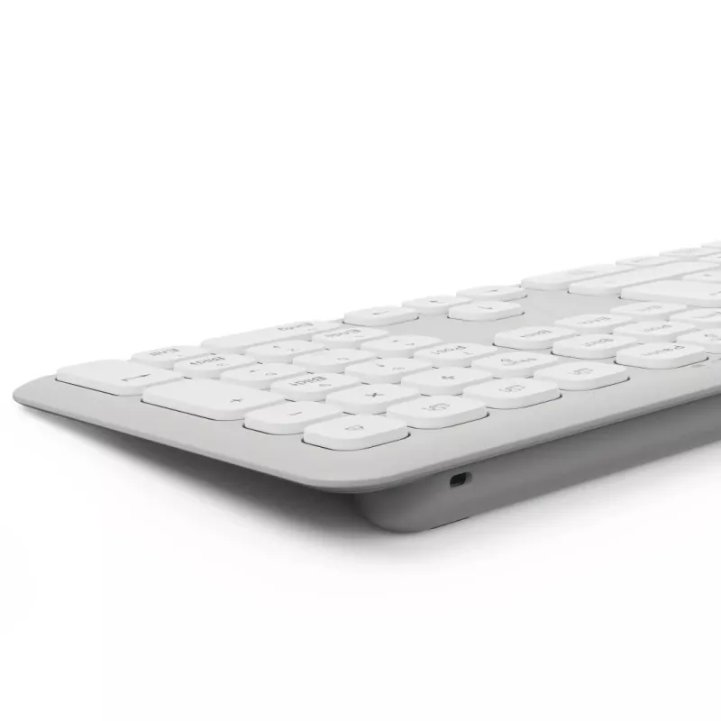 Hama WKM-550 bezvadu tastatūras un peles komplekts RF + Bluetooth, QWERTZ, pelēks/balts