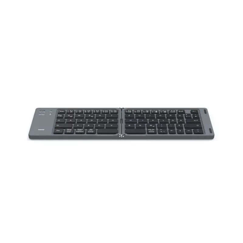 Hama Travel 450 salokāmā Bluetooth tastatūra QWERTZ vācu, melna, tumši pelēka