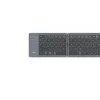 Hama Travel 450 salokāmā Bluetooth tastatūra QWERTZ vācu, melna, tumši pelēka